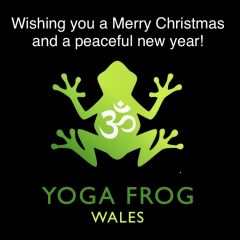 Yoga Frog Christmas message