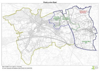 Pontyclun east ward map